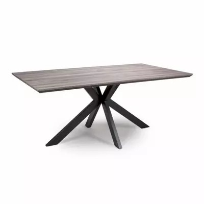 Hattan 180cm Fixed Dining Table - Grey